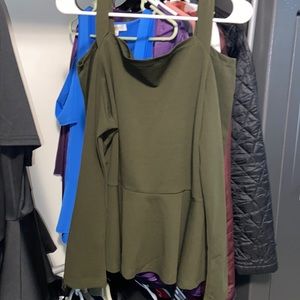 Cute shoulder off peplum blouse